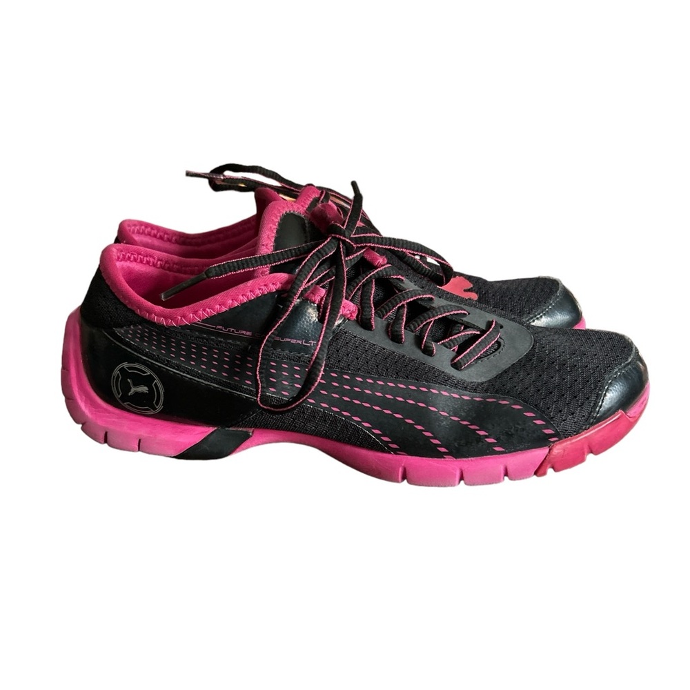 Puma Future Cat Light Black&Pink Sneakers Women’s Size 8.5 Sleek Lightweight